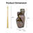  28in Outdoor Garden Water Fountain For Patio, Backyard, Deck, Porch And Home Decor, 4 Tiers Cascading Clay Pot Fountain With Lights & Pump,brown