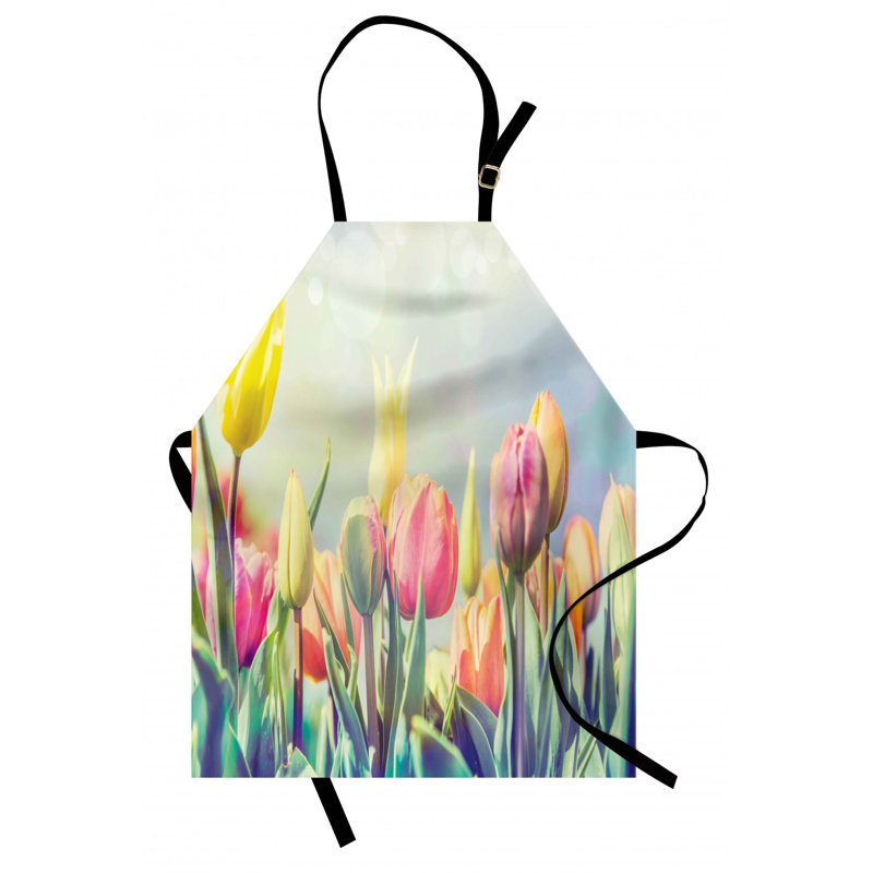 Tablier de lit à fleurs tulipes