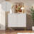 Modern Sideboard Cabinet For Dining Room, Kitchen, And Entryway ,Storage Buffet With Adjustable Shelf ,Entryway Cabinet With Water Ripple Design-1620836442