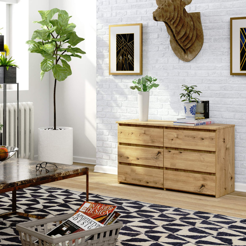 Eron Particle Board Rectangle Storage Unit Accent Chest