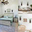 Ensemble de 2 pots de fleurs avec eucalyptus artificiel mural