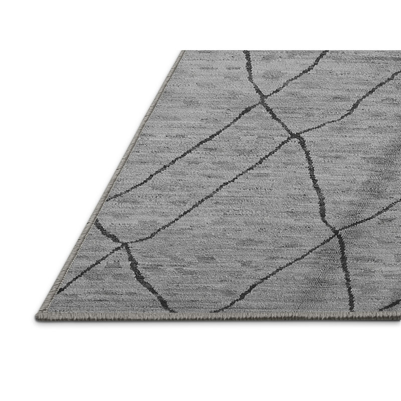 Tapis gris Natlie, Rectangle 5 pi x 7 pi