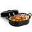 Granitestone Oval Roaster Pan, Small 16" Ultra Nonstick Roasting Pan