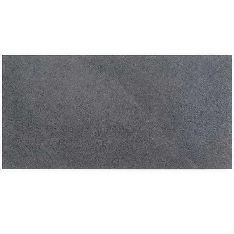  Carreau de porcelaine de 12 po x 24 po Belmont, Noir