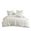 Ensemble de housse de couette en coton à broderie élastique pour lit double / grand 3 pièces