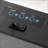 Electric Fireplace, 41.3” Wall-Mounted with Flame Effect, 7 Color LED Lights, 1500W | Black | Metal