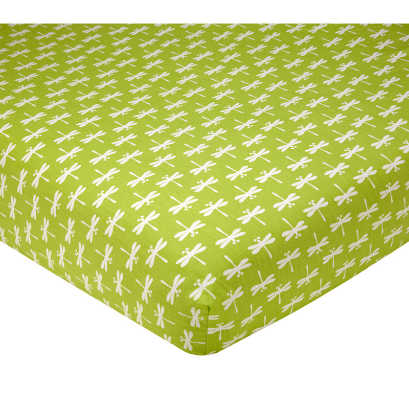 Drap-housse pour lit de bébé libellule Ved