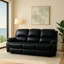 Fauteuil inclinable en cuir noir