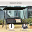 Balancelle de terrasse avec auvent pour 2 personnes Outsunny