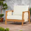 Spacious Patio Sofas Acacia Wood Modern 4 Piece Set For Backyard