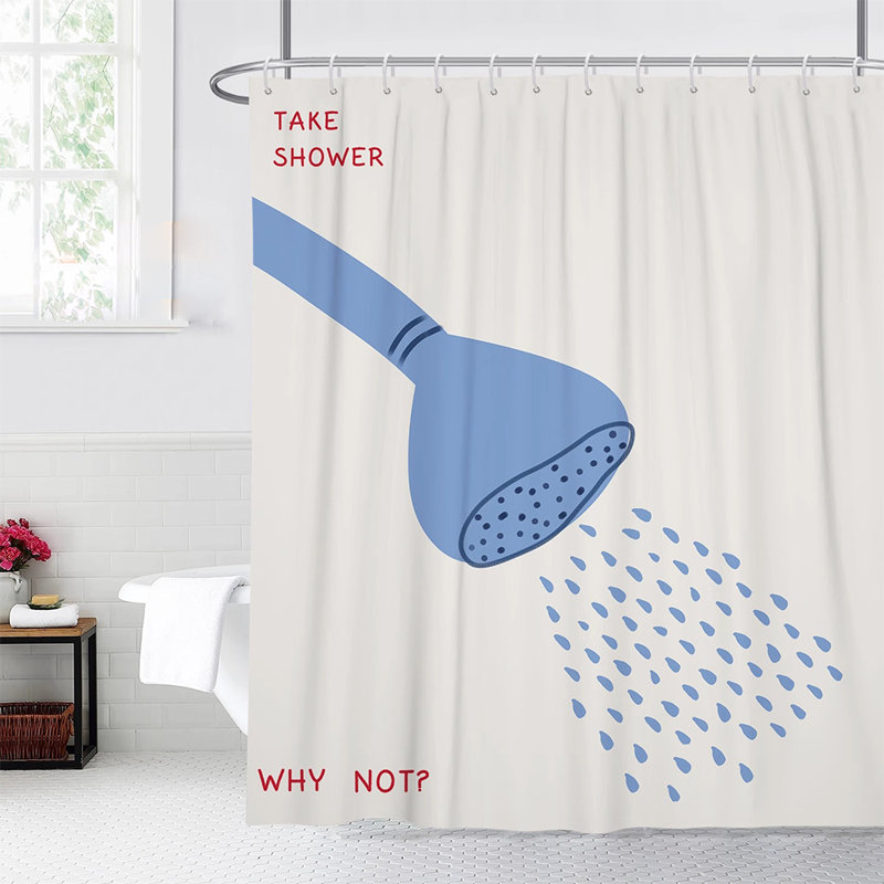 Rideau de douche en polyester