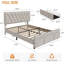 Structure de lit plateforme tapissier, tiroirs de rangement-1587430872-1587430868