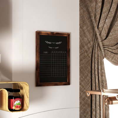 Flash Furniture Yes Porcelain Wood Chalkboard