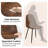 Shivani 5-Piece Modern Dining Set With Rectangular Wood Grain Table And 4 Upholstered Dining Chairs-103829952-105470483