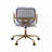 Siecross Vintage White Top Grain Leather Office Chair-401123906