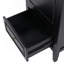 Meuble-lavabo de 20 po avec lavabo, armoire de salle de bain avec porte, tablette de porte et patins réglables, tiroir, noir