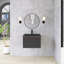 Meuble-lavabo mural simple 23,6 po avec comptoir en quartz-923783940