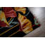 Hand-Knotted Black Wool Contemporary Art Nouveau Floral Area Rug