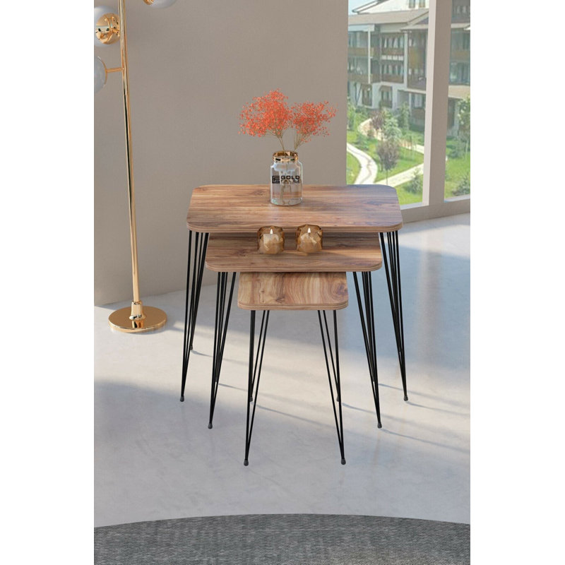 Thalia 24cm Console Table, Walnut
