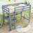Gunnell Kids Twin Wood Loft Bed with Built-in Desk-1374794687