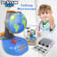 Dr STEM: My First Talking Microscope - Trousse d'examens scientifiques, plateforme lumineuse, 20 diapos avec 60 échantillons, 120 faits de quiz, mise au point réglable, enfants 3+