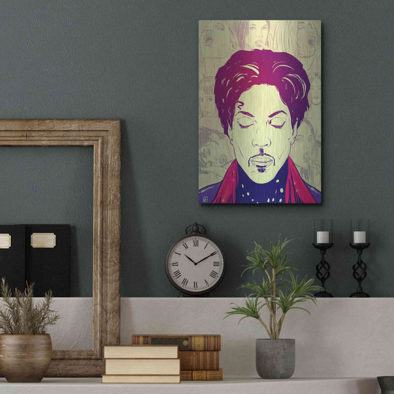 «Prince» par Giuseppe Cristiano - impression sans cadre sur métal, H 16 po x l 12 po x P 0,13 po