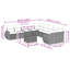 Grand canapé modulaire en rotin PE Vidaxl