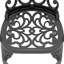 Ensemble de 5 meubles de patio en aluminium coulé avec cadre noir et coussins de siège blanc cassé (même sku: W1710S00418)