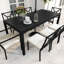 Table de patio avec cadre en acier et dessus de parasol Martha Stewart