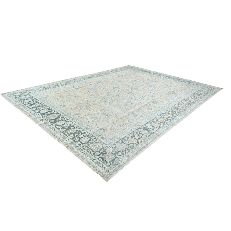 One-of-a-Kind Rectangle 9'4" X 12'11" Hand Knotted Area Rug