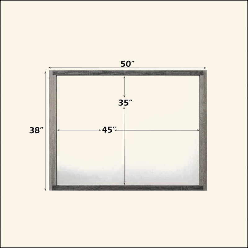 Gray Finish Mirror