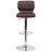 Troutville Swivel Upholstered Adjustable Height Counter Stool-748033085