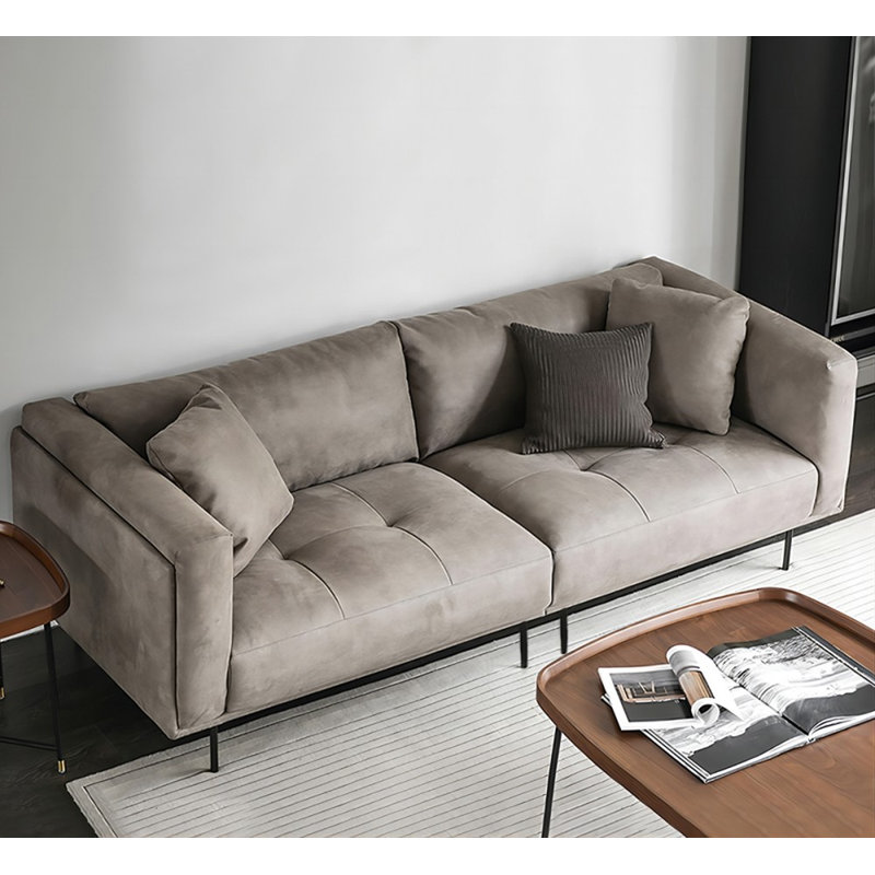 Coussin modulaire 100% polyester, Gris, 3, H 31,5 po x l 98,43 po x P 36,22 po