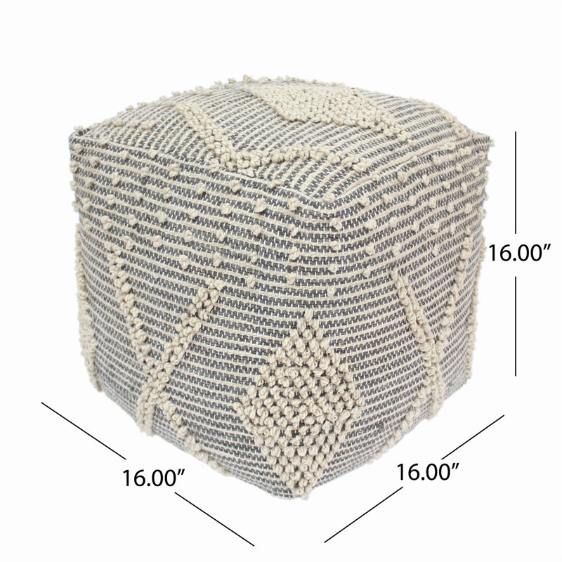 Pouf carré de conception moderne, douceur et confort