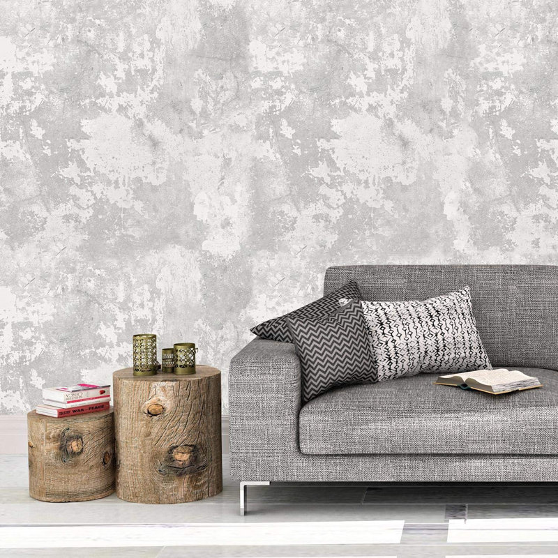 EP3001 Exposure Tempera 10.05m x 53cm Textured Matte Wallpaper Roll, White