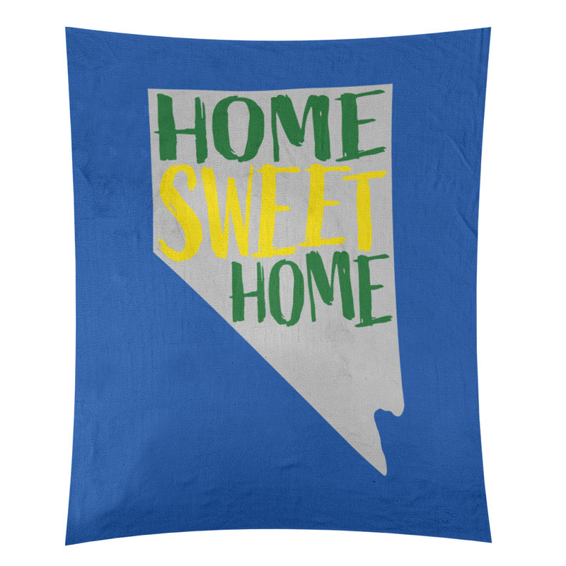 Tapisserie murale Home Sweet Nevada, H 60 po x l 51 po, Bleu / gris