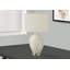 Lampe de table, texture en céramique martelée de 28 pouces, abat-jour tambour en lin ivoire