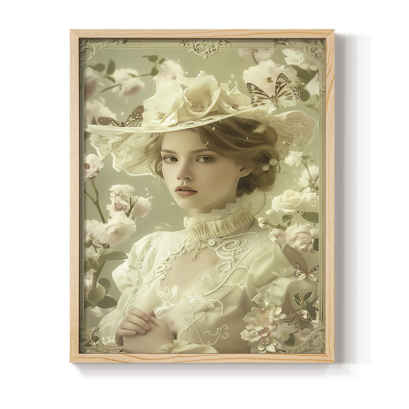 Reproduction encadrée WOMEN Series CECLxxxii - bois massif, H 30 po x l 24 po