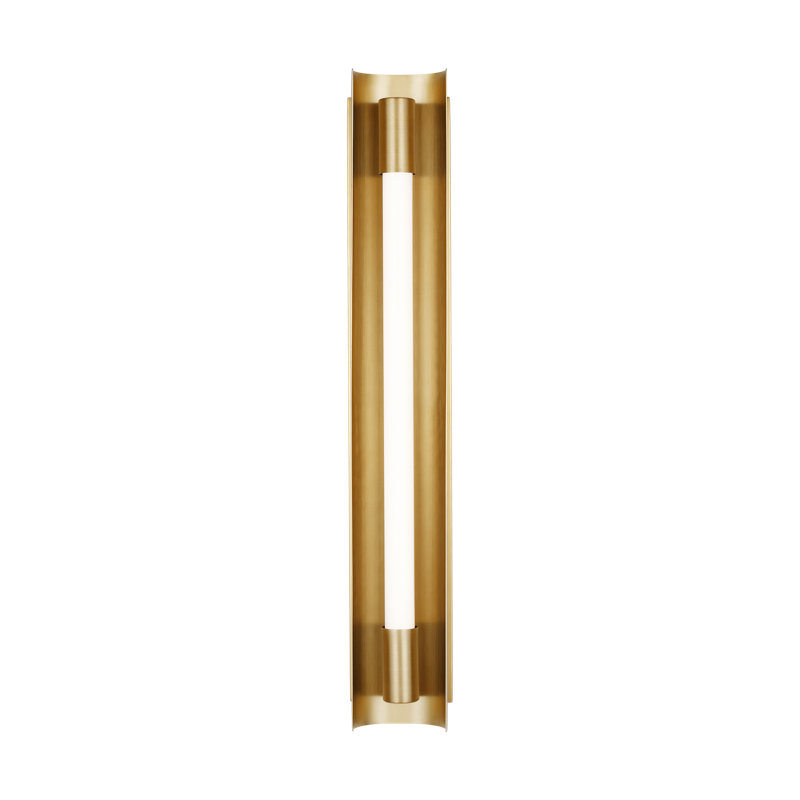 Carson 1 - Light LED Bath Bar, Burnished Brass