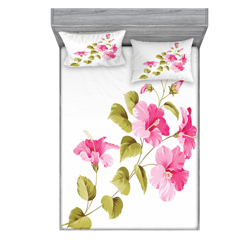 Microfiber Sheet Set, Queen Sheet Set with Fitted Sheet