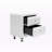 Camden White Faux-Leather Crystal Tufted Upholstered Nightstand, 23.59" H X 20.8" W X 15.21" D-999158991