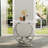 Luxury Dining Table With U-Shaped Base-451659458-456459034