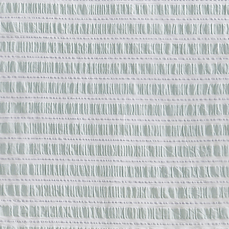 Ensemble de couette à rayures Seersucker - vert / bleu (ensemble de 3), King Duvet Cover + 3 Additional Pieces