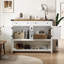  Console en bois de style moderne 47,2 po avec 2 tiroirs Darius-565223974