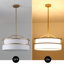 Lustre tambour 5 lumières à intensité variable-672381150