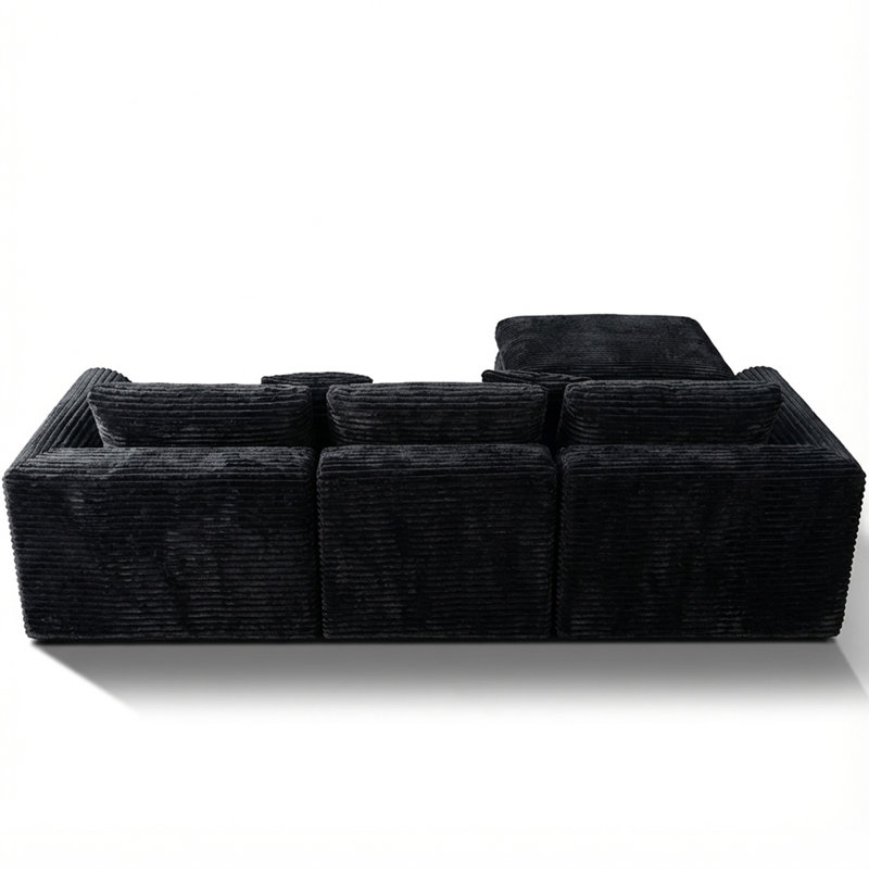 108-Inch High-Resilience Boneless Sponge Sofa With 30 Density, Double-Layer Cloud-Like Cushions, Multiple Combination Options, No Installation Required