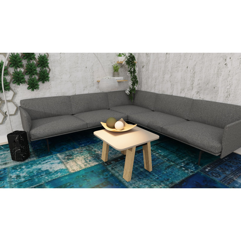 Louella Four Leg Coffee Table, Tortora