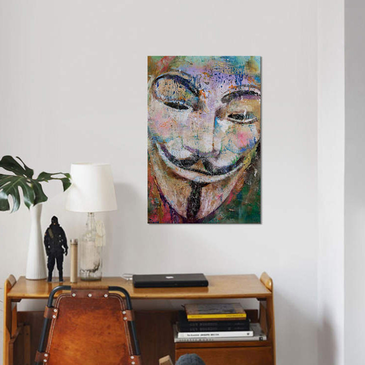 «Anonyme», impression sur toile tendue, H 12 po x l 8 po x P 0,75 po, Toile tendue, Pas de tapis