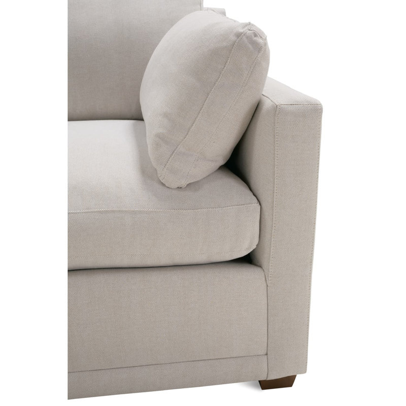 Sylvie Sectional, Cream Cotton Blend