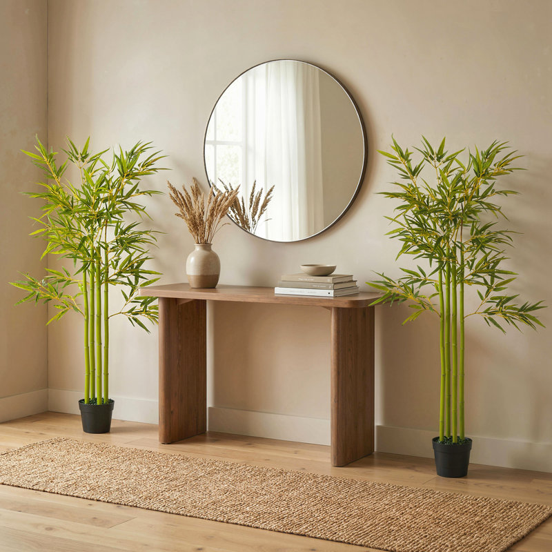 Ensemble de 4 arbres artificiels en bambou 4, décoration d'intérieur fausse plante